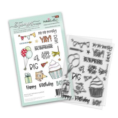 Polkadoodles Clear Stamps - Big Birthday Surprise